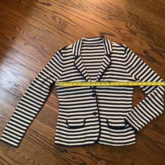 Banana Republic Jacket Knit Blue & White Size S - Picture 3 of 6
